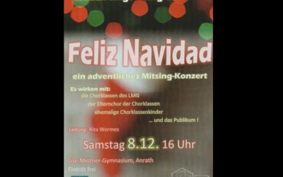 Herzliche Einladung zum adventlichen Mitsingkonzert