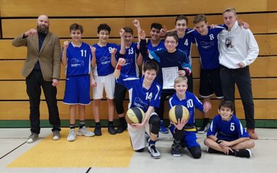Dritter Platz bei der Regierungsbezirkmeisterschaft im Basketball