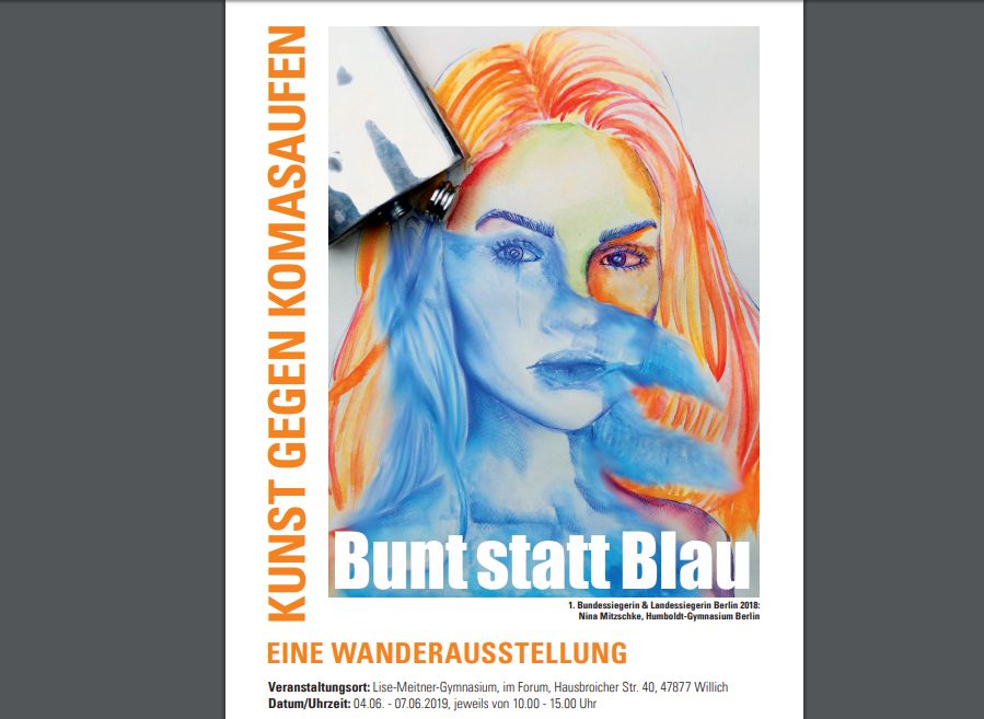 Bunt statt Blau – Wanderausstellung gegen Komasaufen