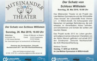 Schüler*innen und Menschen mit Behinderung machen Theater!
