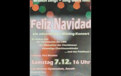 Mitsingkonzert am 7.12.19