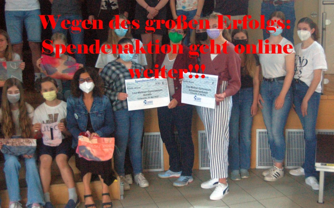 Wir sammeln weiter Spenden für die Ukraine: jetzt auch online!