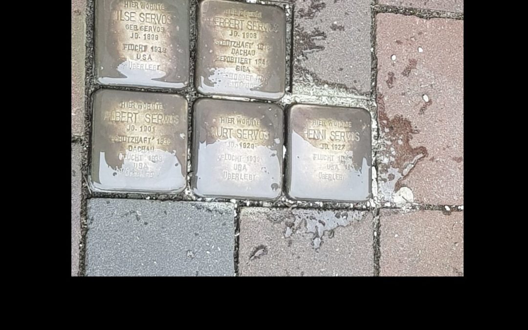 Wir haben die Stolpersteine geputzt